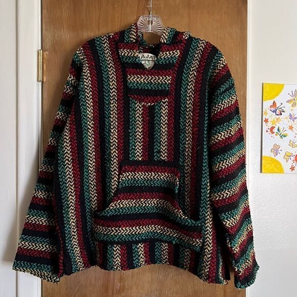Baha Joe Mexican Blanket Pullover Hoodie - Picture 1 of 8
